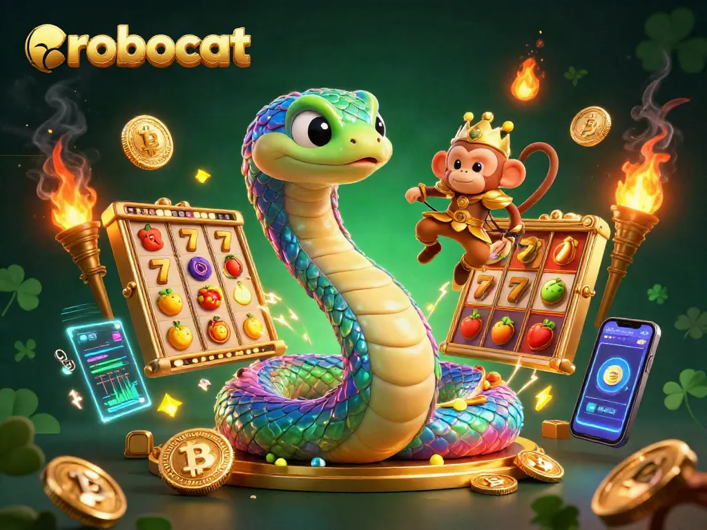 Engage with Robocat by spinning winning slot reels and chasing jackpots in a vibrant casino world.