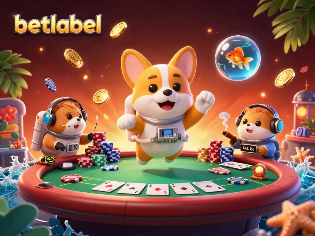 Experience the thrill of gambling with betlabel in an ultra-detailed 3D casino scene.